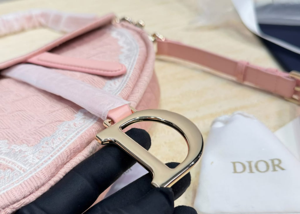 Pink Logo Saddle Bag
