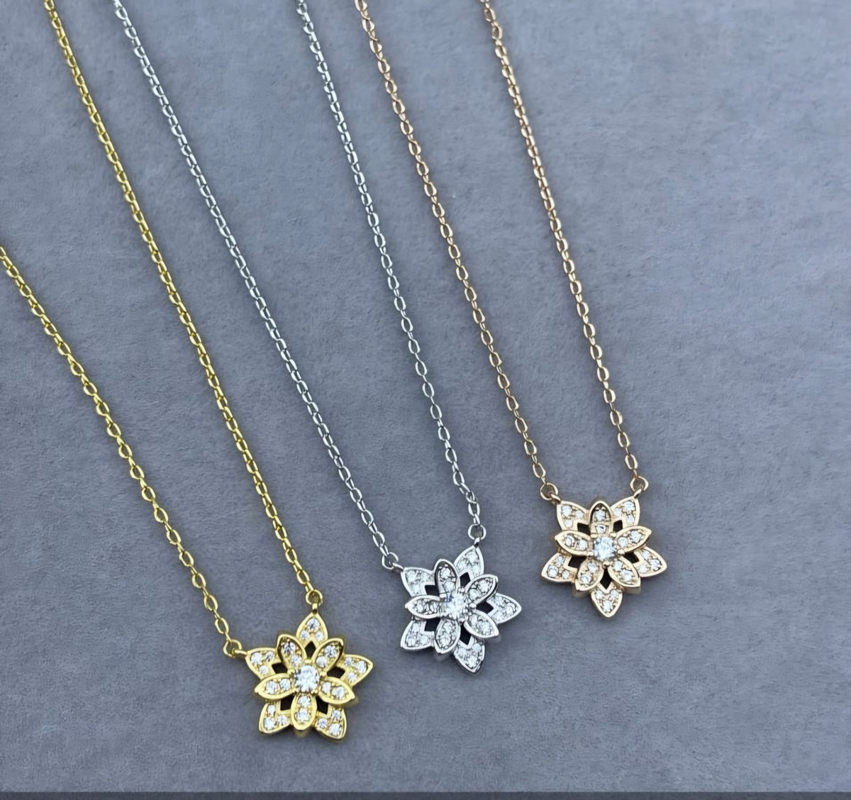 VC Logo Gemstone Necklace