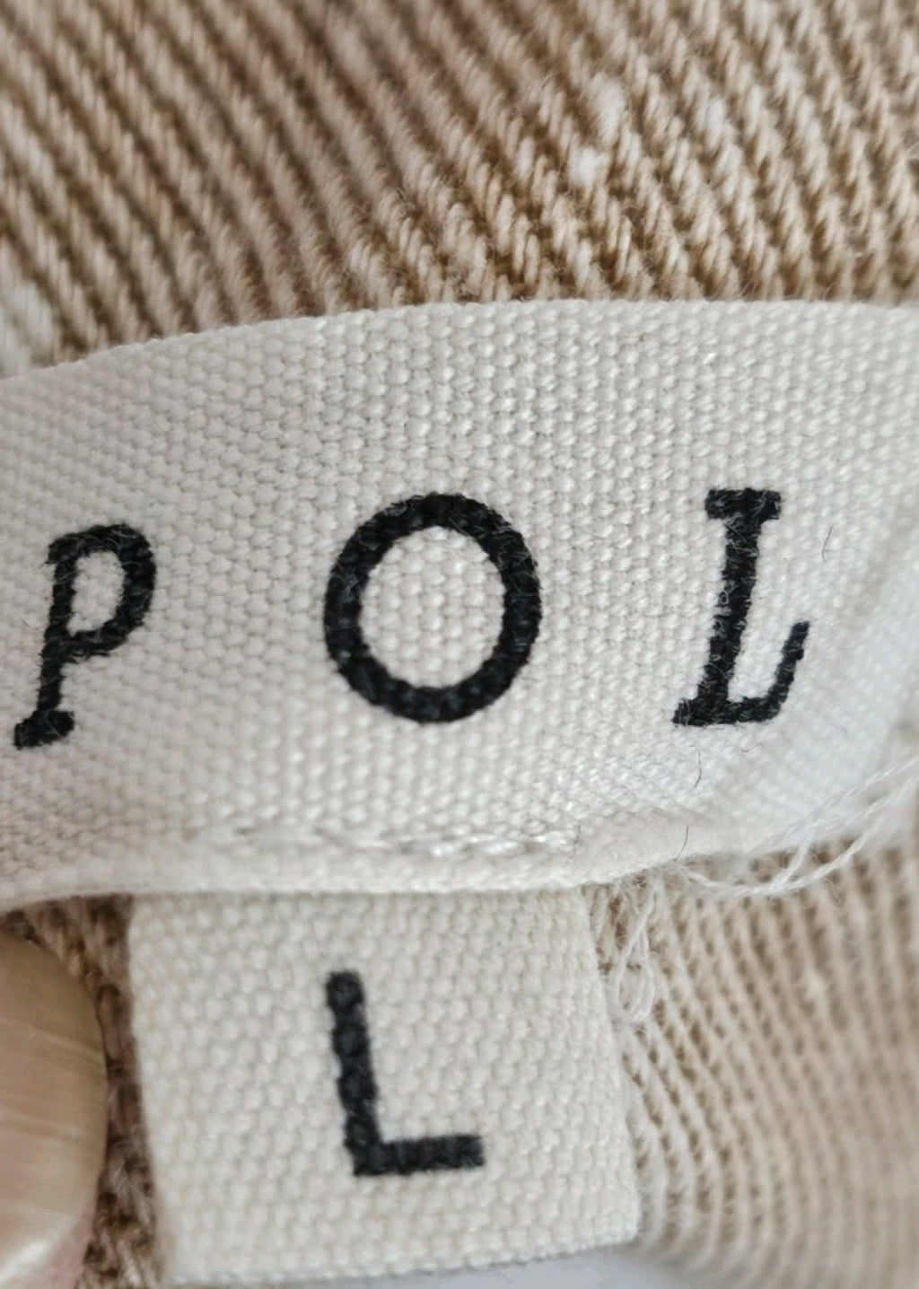 Designer POL Overalls Distressed White and Beige 100% Cotton Like New Size US Large