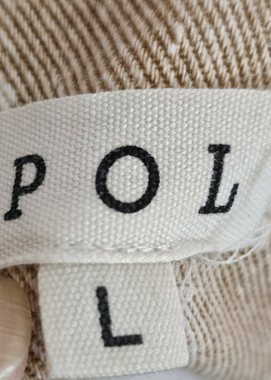 Designer POL Overalls Distressed White and Beige 100% Cotton Like New Size US Large