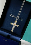 T&C Cross Pendant Chain Necklace