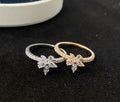 T&C Bow logo Ring with Gemstones