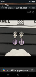 Statement Earrings Tempered Glass Bead dangles