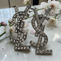 Silver Logo Charm Earrings