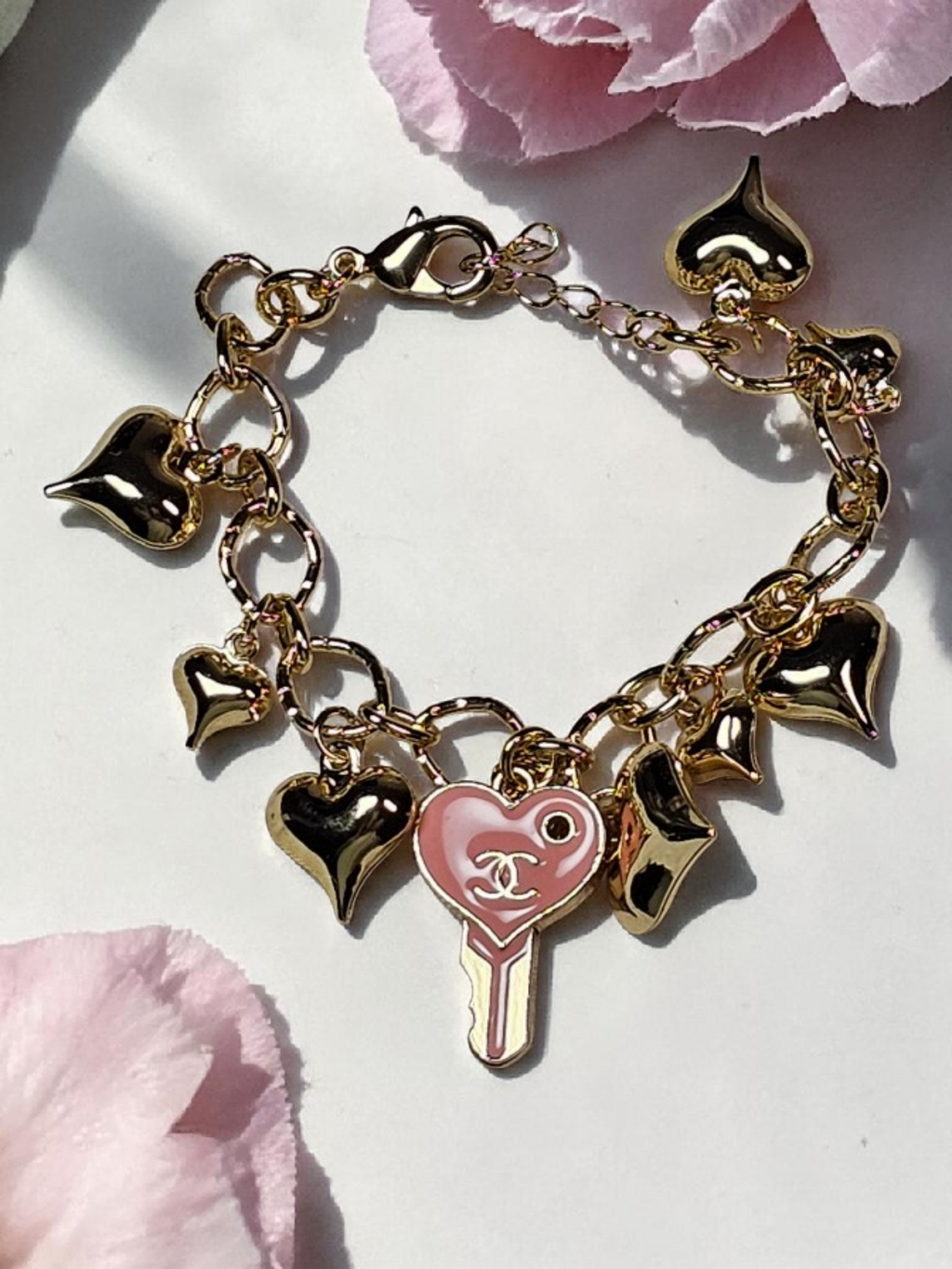 Charm Lock and Key Bracelet