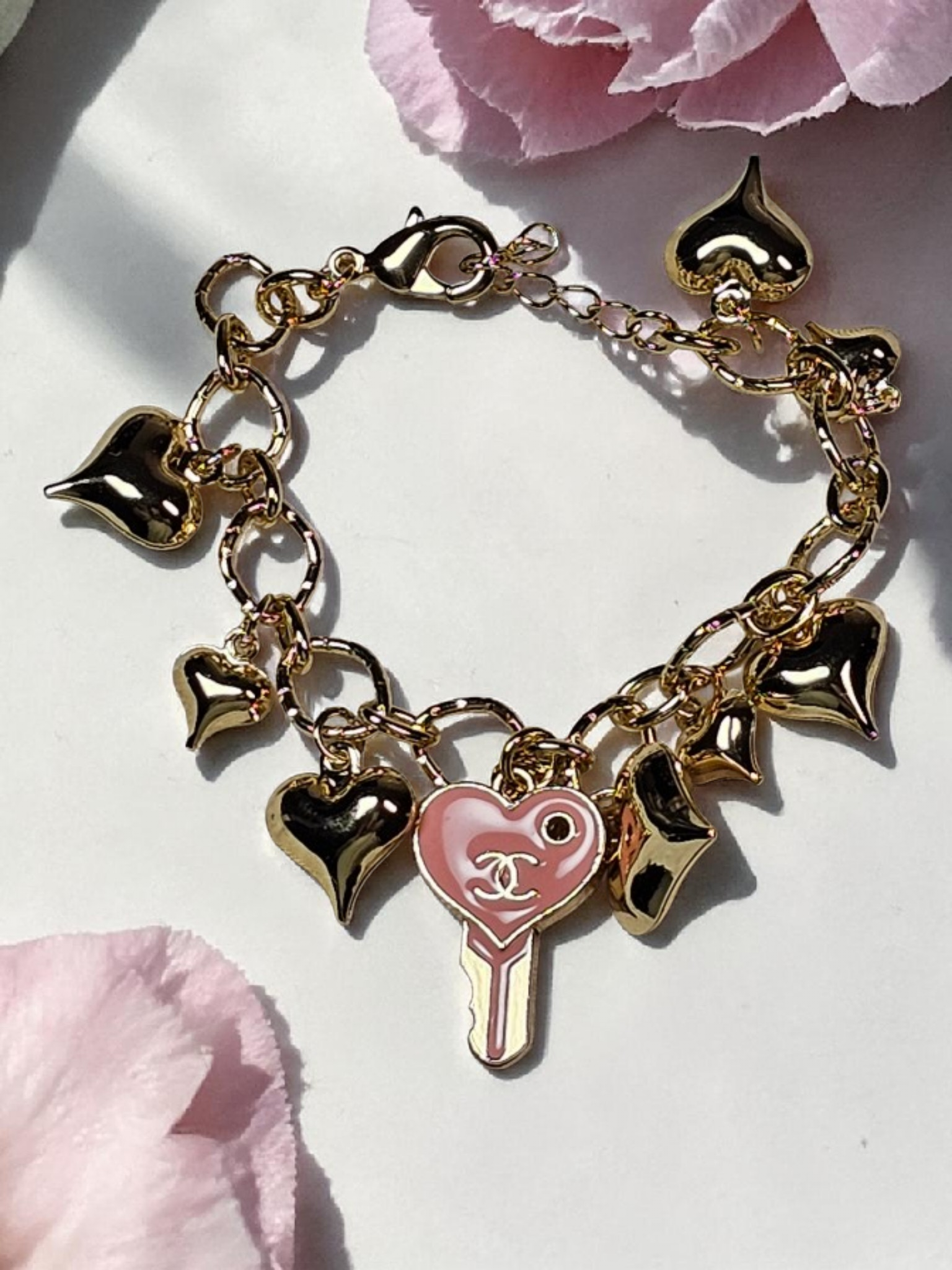Charm Lock and Key Bracelet