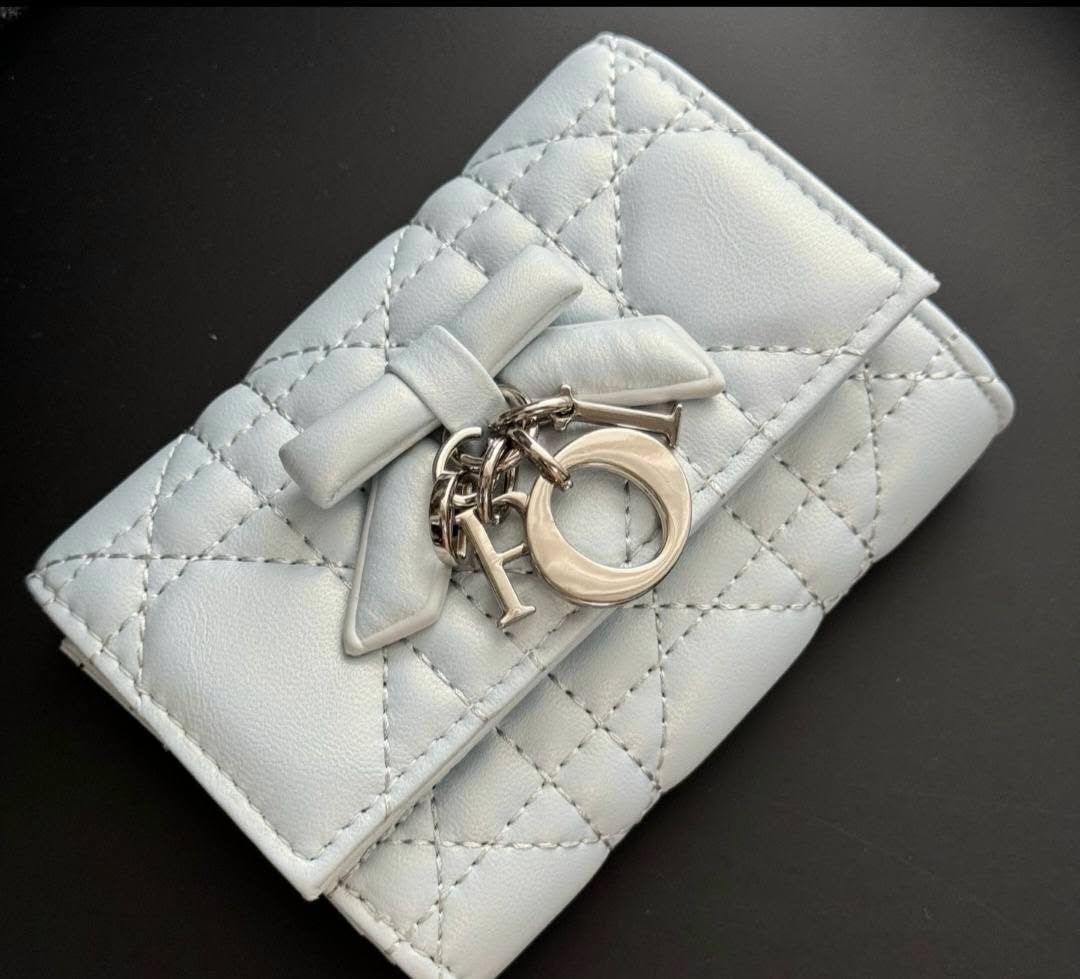 Lady Wallet with Bow Light Blue