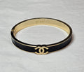 C logo Bangle bracelet Black and Gold
