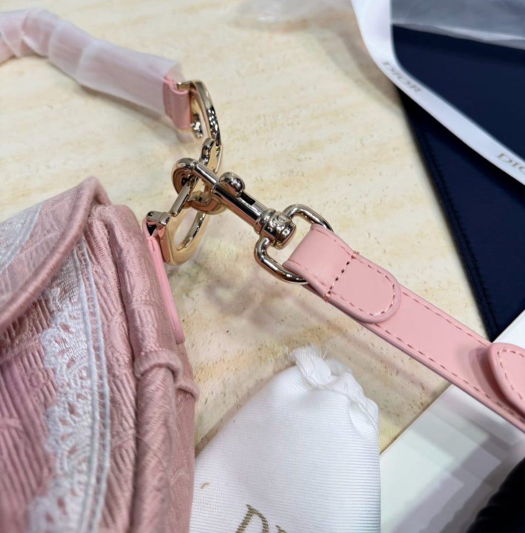 Pink Logo Saddle Bag