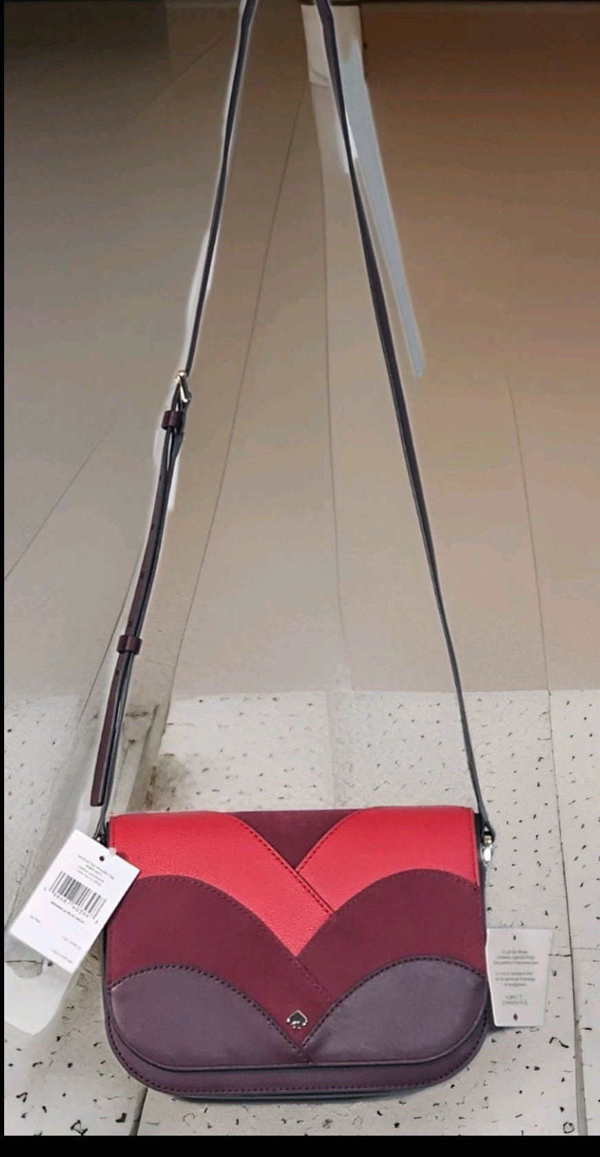 Kate Spade Burgundy Leather Crossbody Bag NWT