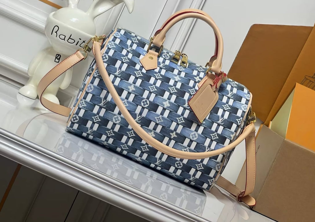 L Logo Denim Woven Look 30cm