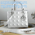 Silver Metallic Lady Tote