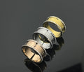L Logo Wide Band ring 4mm wide