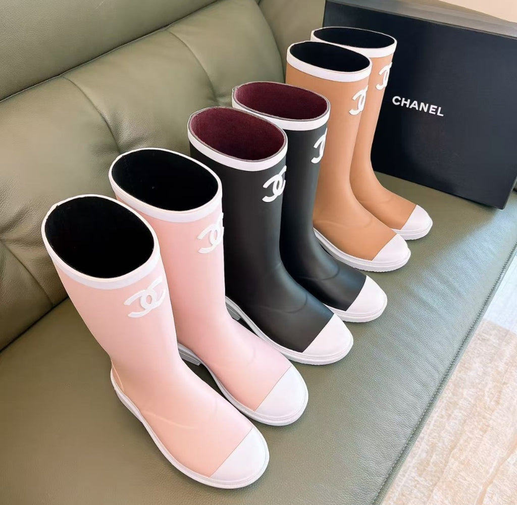 C Logo Rain Boots waterproof