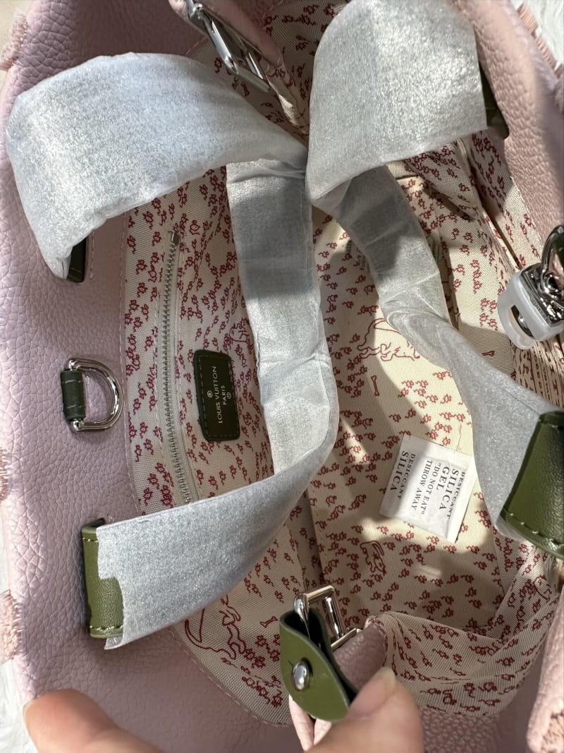 Monogram Velvet Logo Blush Pink Large Tote