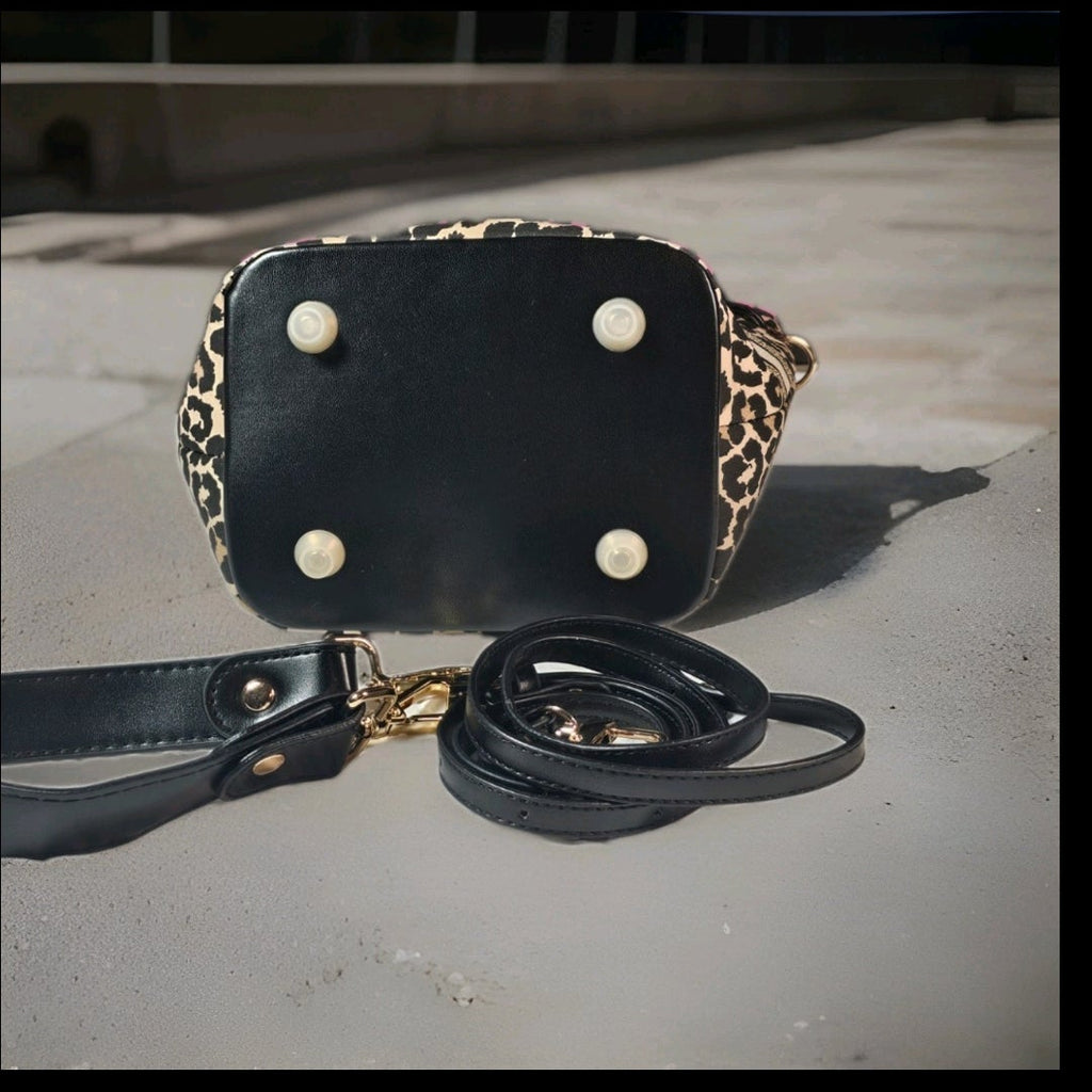 Dior Leopard print Convertible Crossbody Handbag