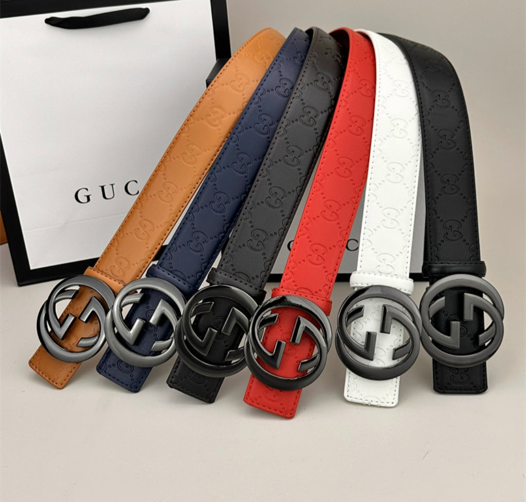 G Logo Monochrome Buckle Belt