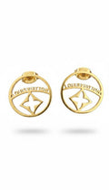 Logo Round Statement studs
