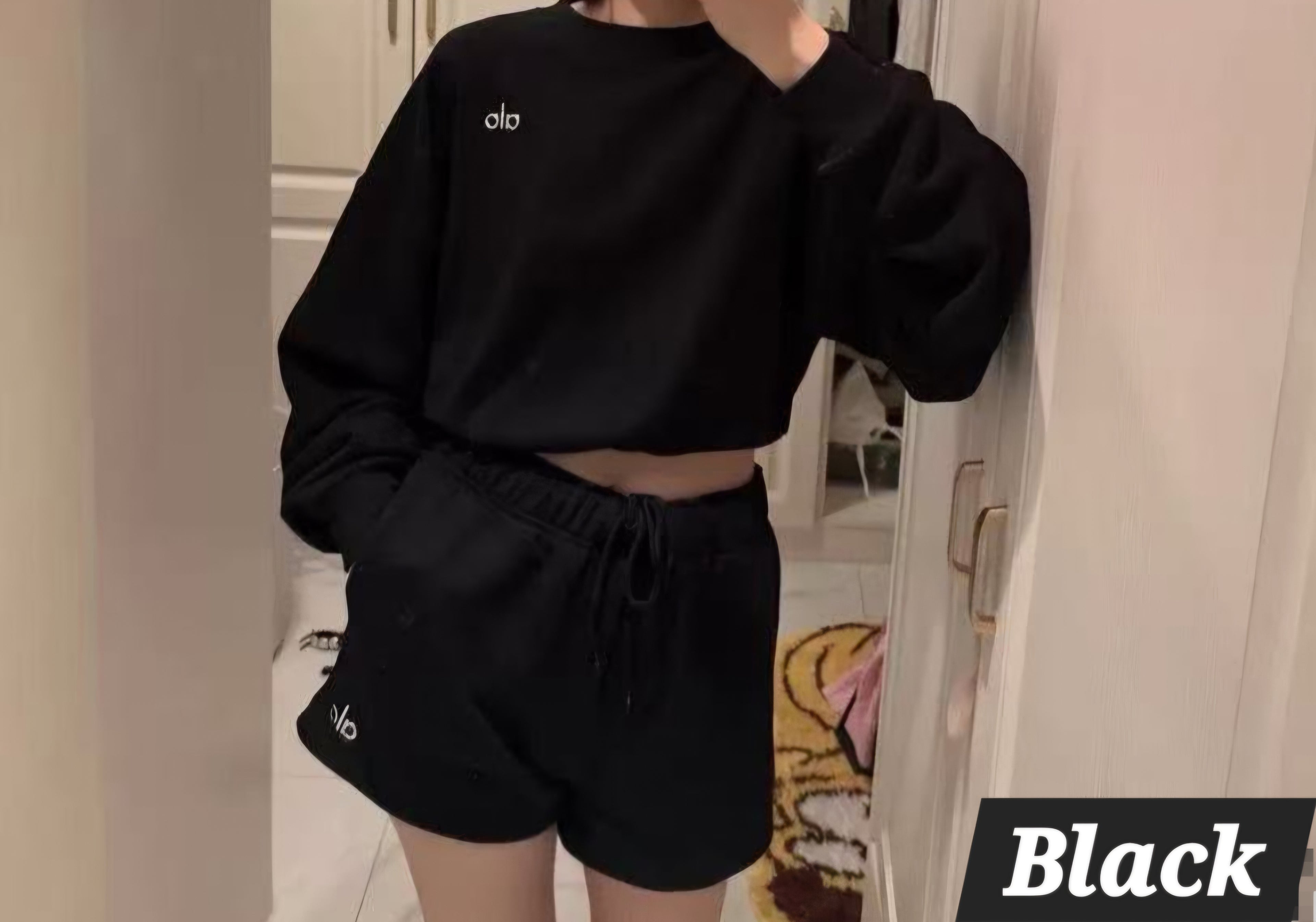 Pre-orders A Cropped sweatshirt and shorts set NWT.                                5 colors Available