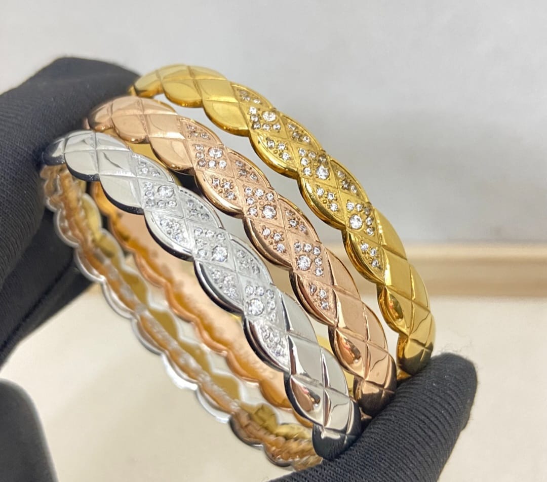 C Logo Cross style Bangle Bracelet