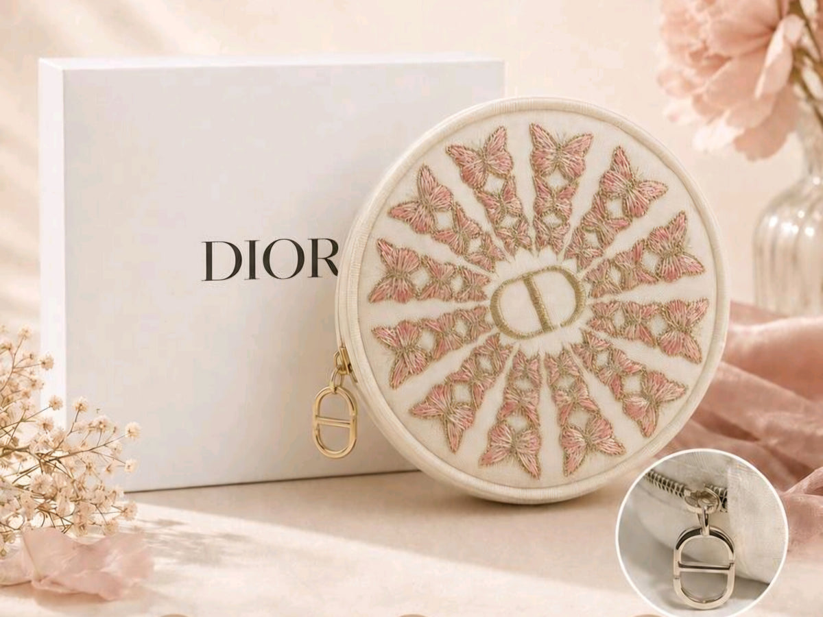 DIOR Butterfly Zipper Case