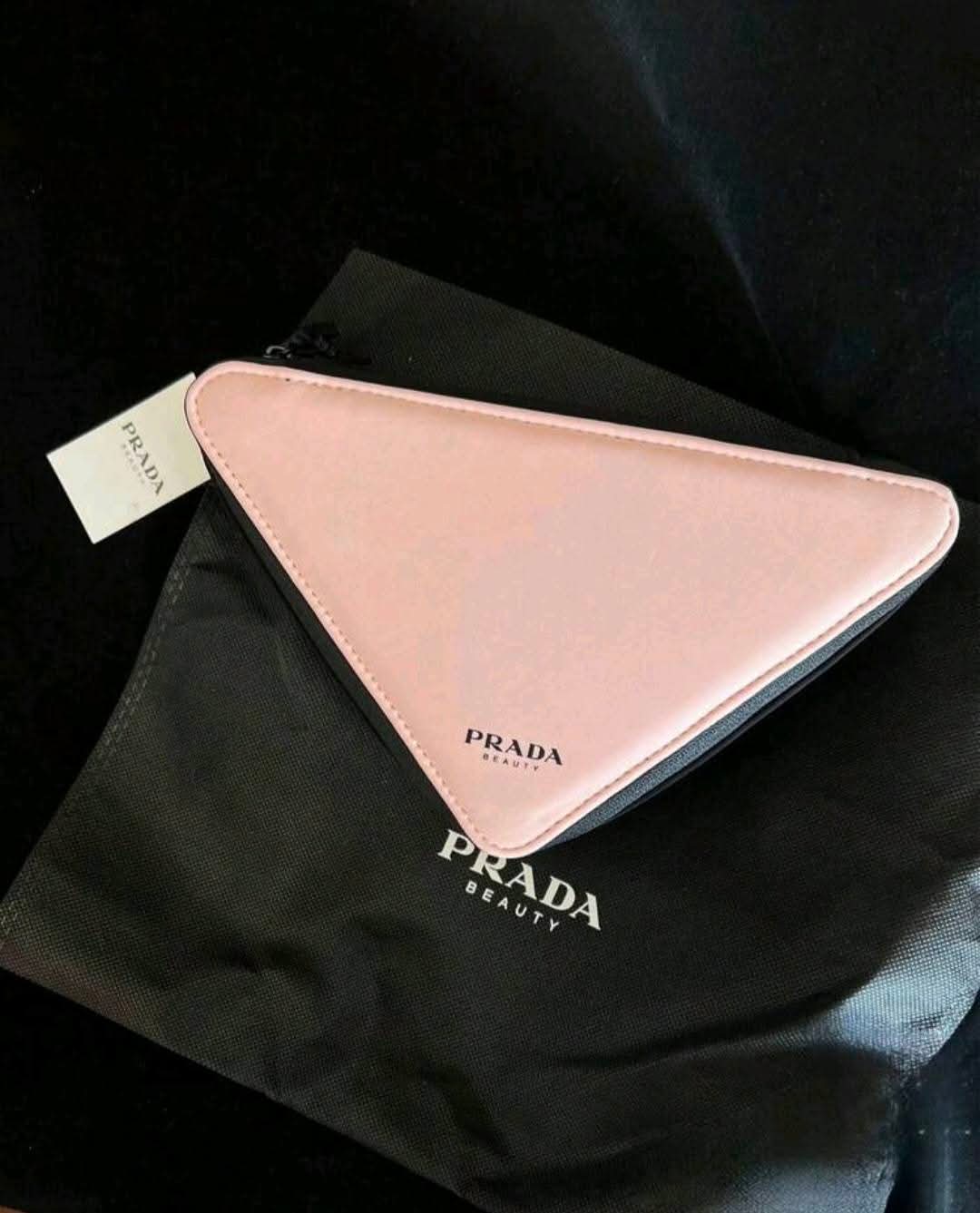 Prada Triangle Zipper Cosmetics Case
