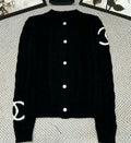 C Logo Button Down Sweater Cardigan