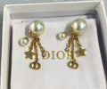 18K gold plated CD Star Logo Dangle Earrings