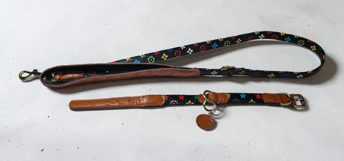 Luxe Puppy/ Dog Collar and Leash Set