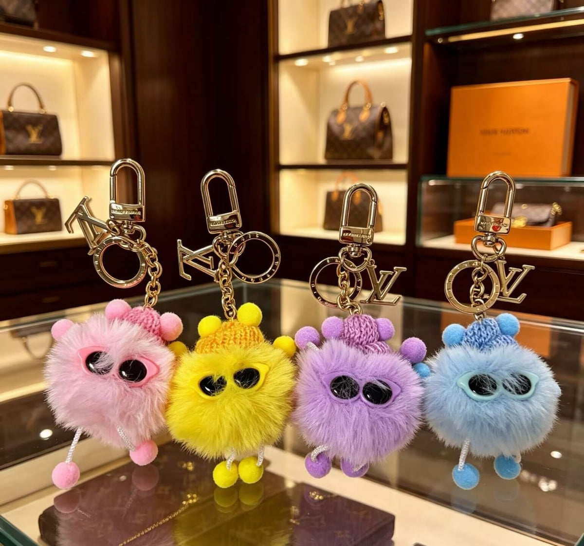 L logo Bag Charm/ Keyring Plush Pretty Monster