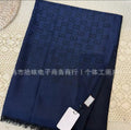Logo monogram deep sea blue scarf