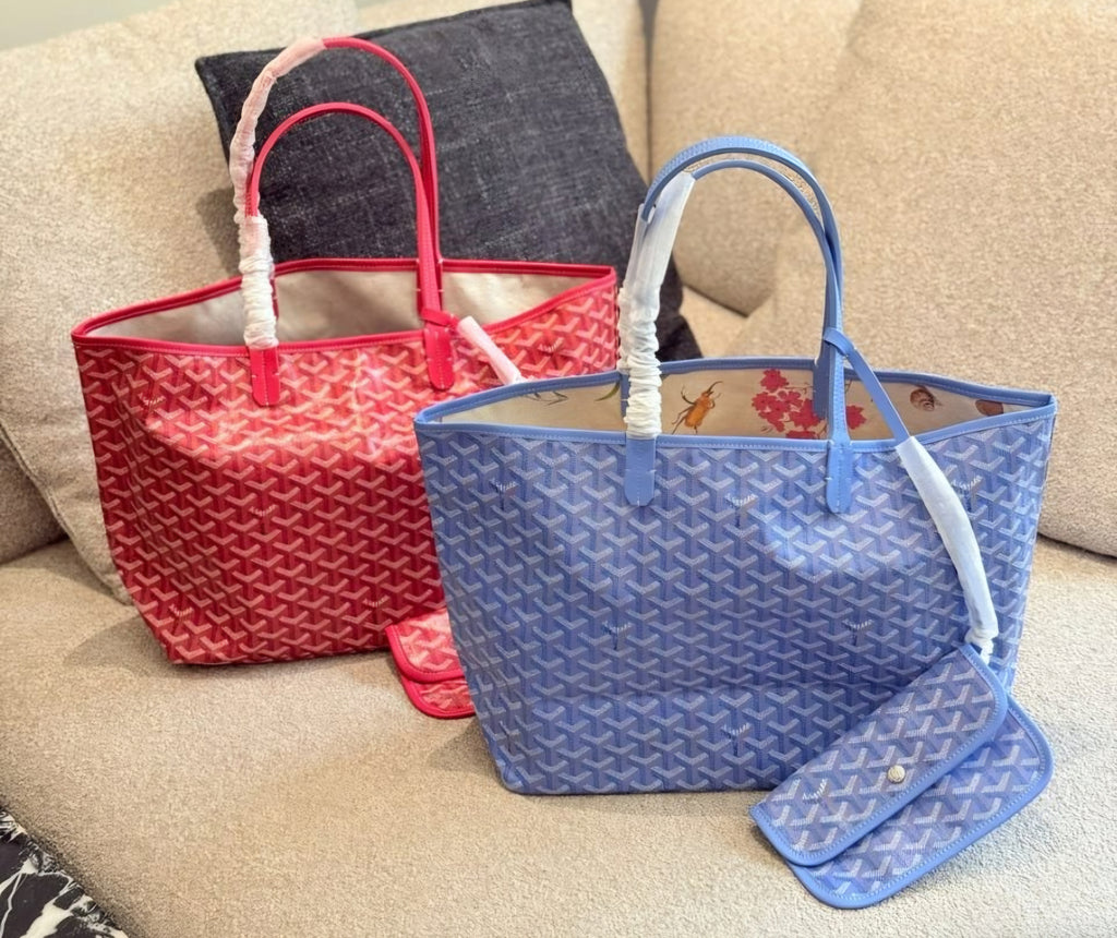Go limited edition tote bag and pouch set Red or Blue floral