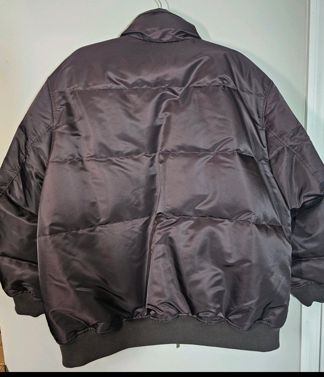 Theory Puffer Coat Mink Brown Size Large Women's