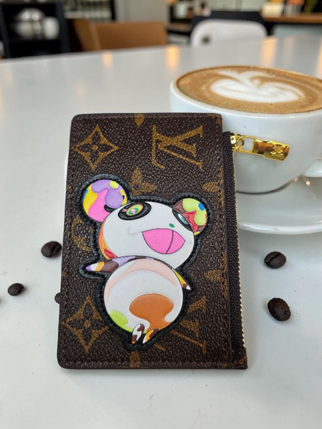 Louis Logo Coin purse with Panda