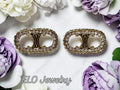 Paris Logo Earrings Pierced Studs