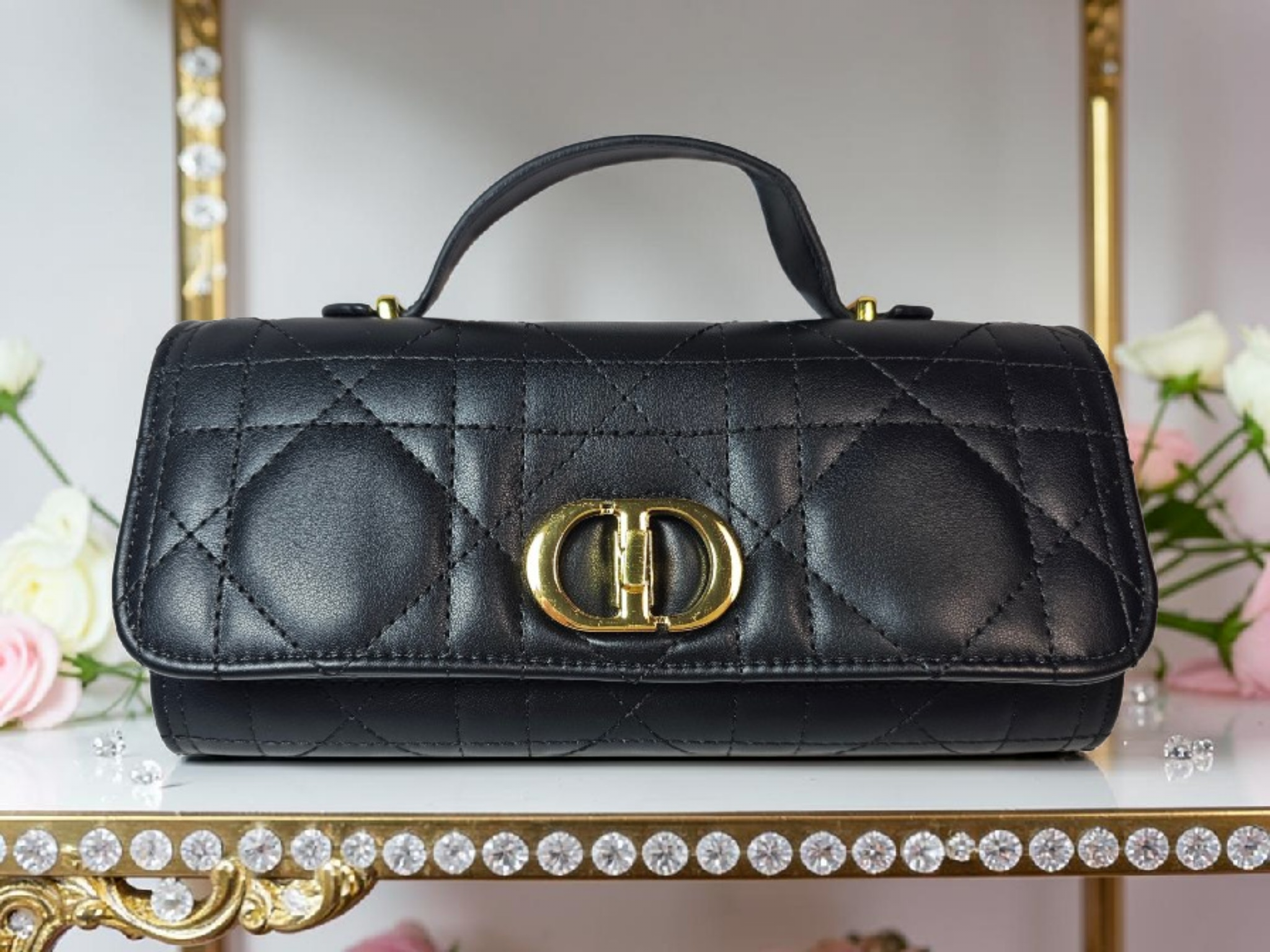 CD Logo Crossbody Bag Black