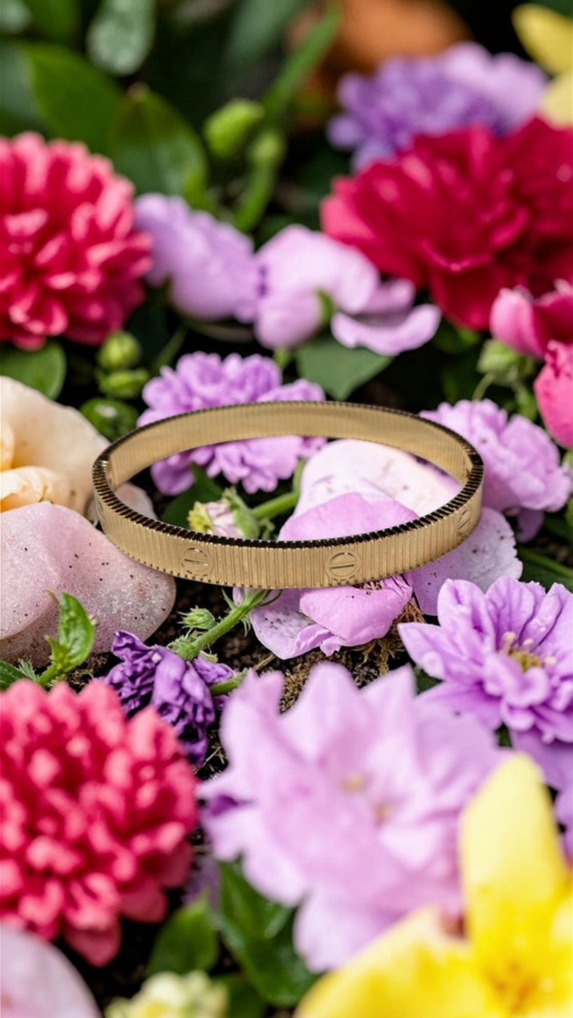 Cartier Logo Gold Cuff Bracelet