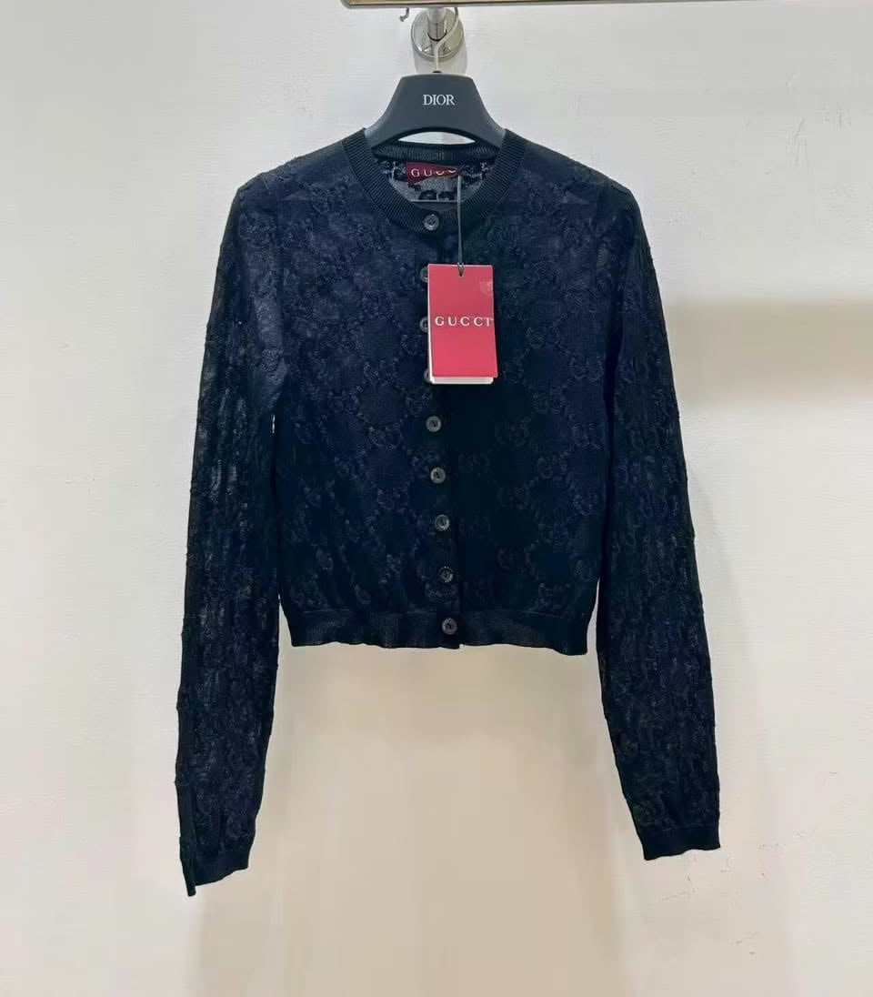 G Logo Button Down Cardigan