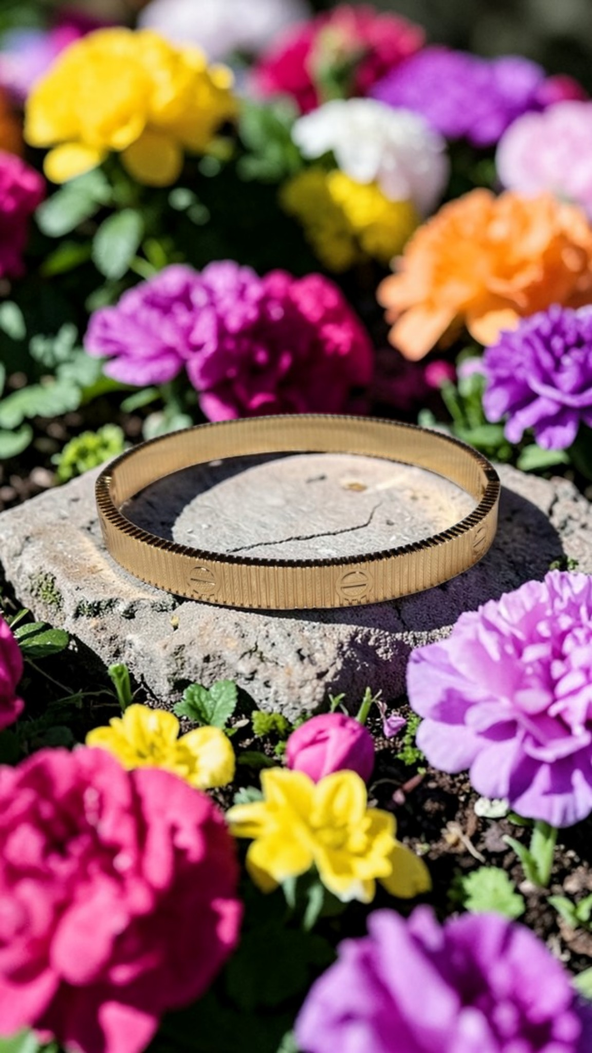 Cartier Logo Gold Cuff Bracelet