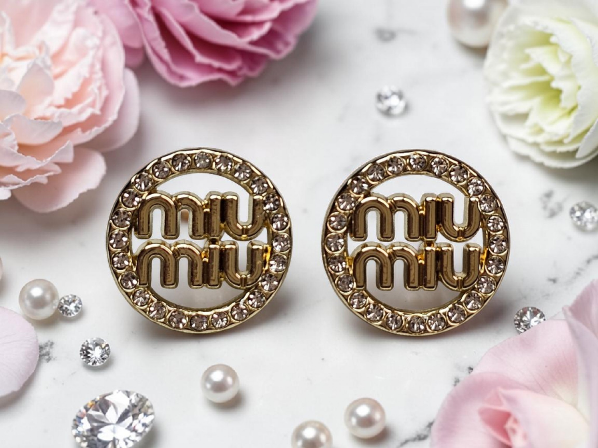 Dainty Charm Gold Earrings