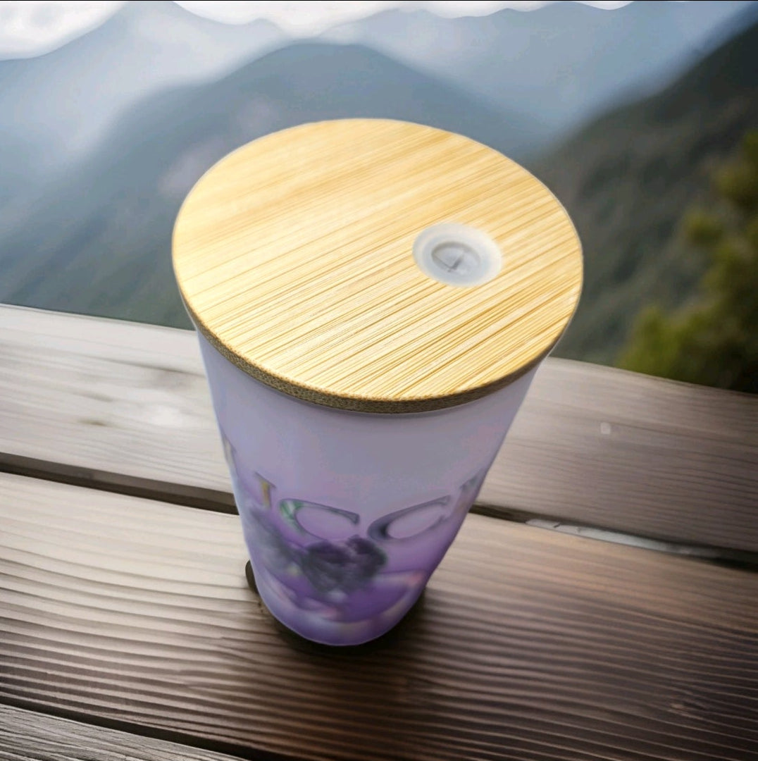 Custom designed Gucci Inspired logo Glass Tumbler 20 oz