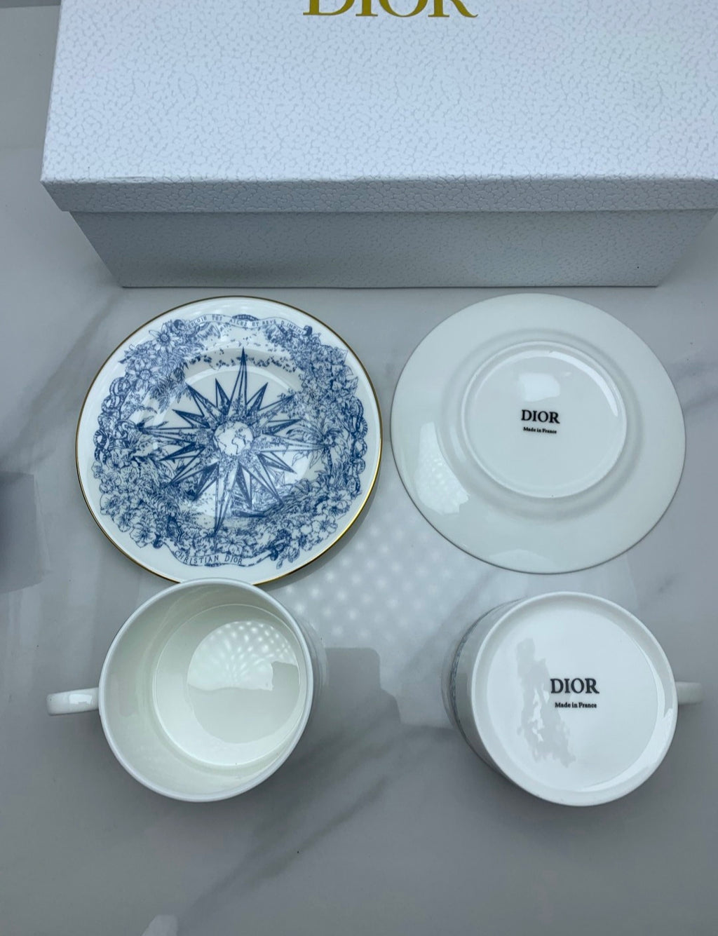 CD Logo coffee Gift Set New With Box