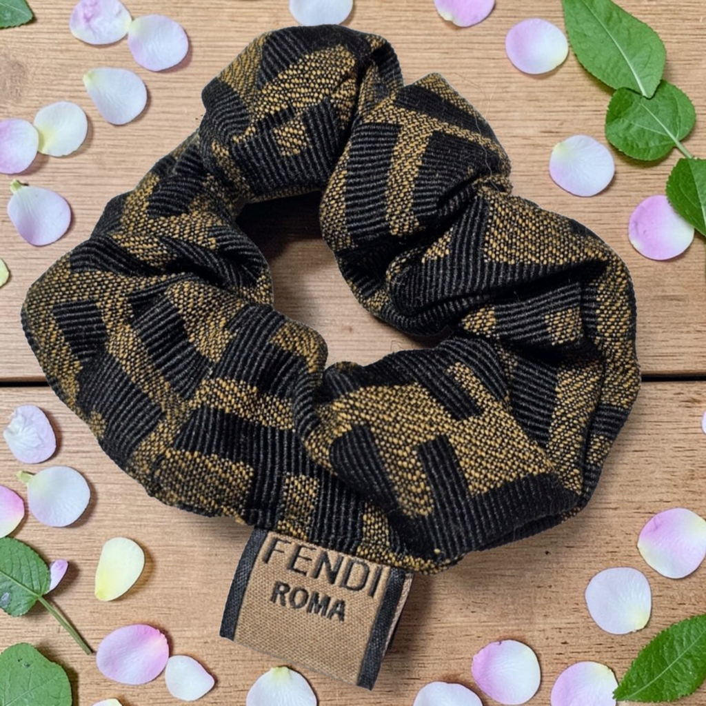 Fendi Monogram Scrunchie Tagged