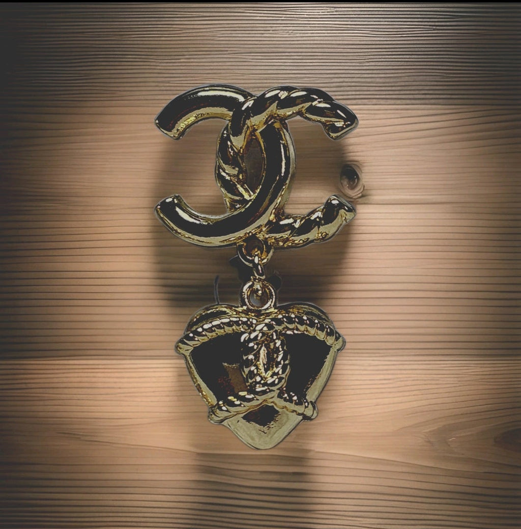 Chanel Charm Gold Nautical Themed Earrings