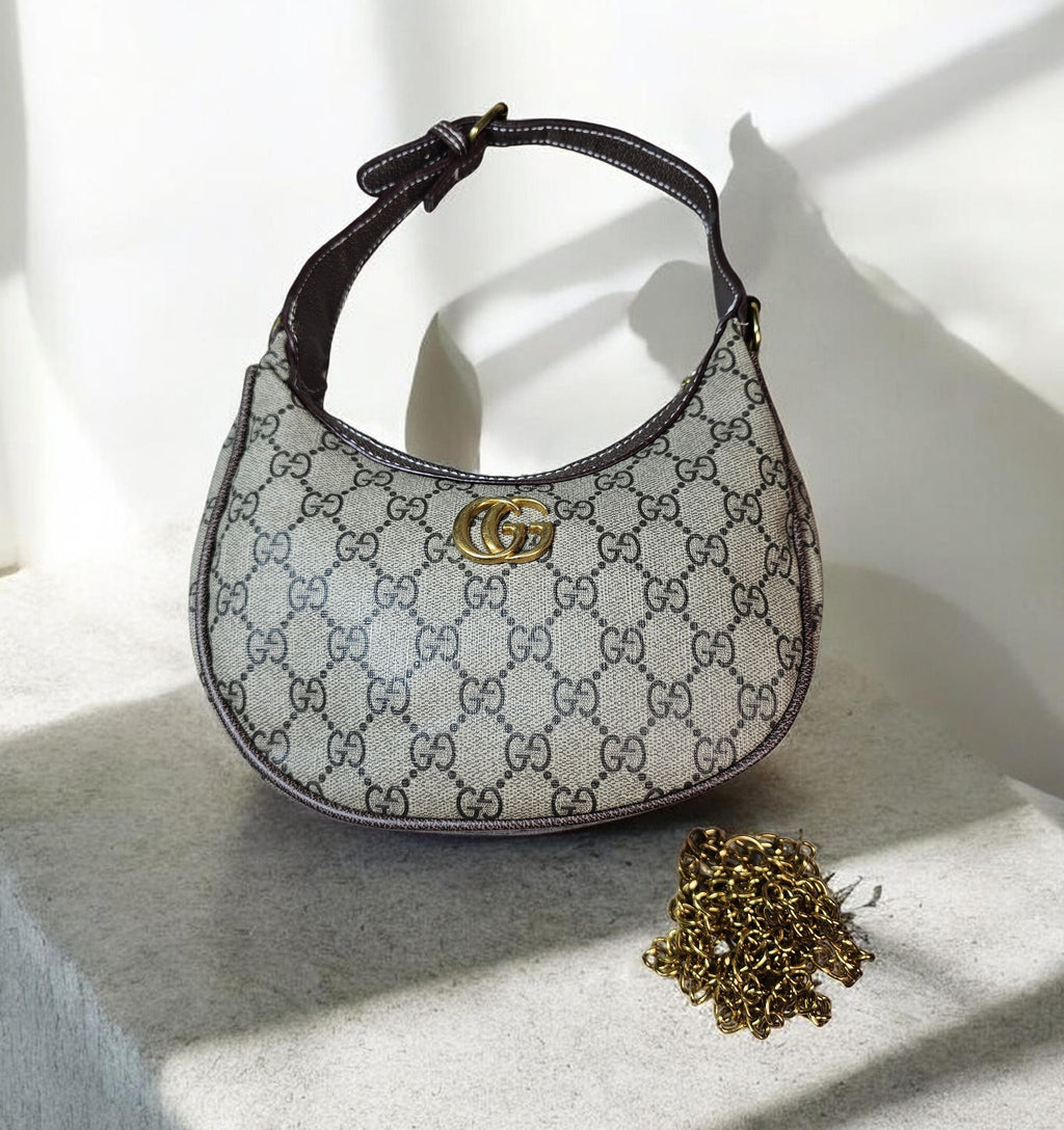 GG Logo Shoulder Bag New Under arm crescent bag