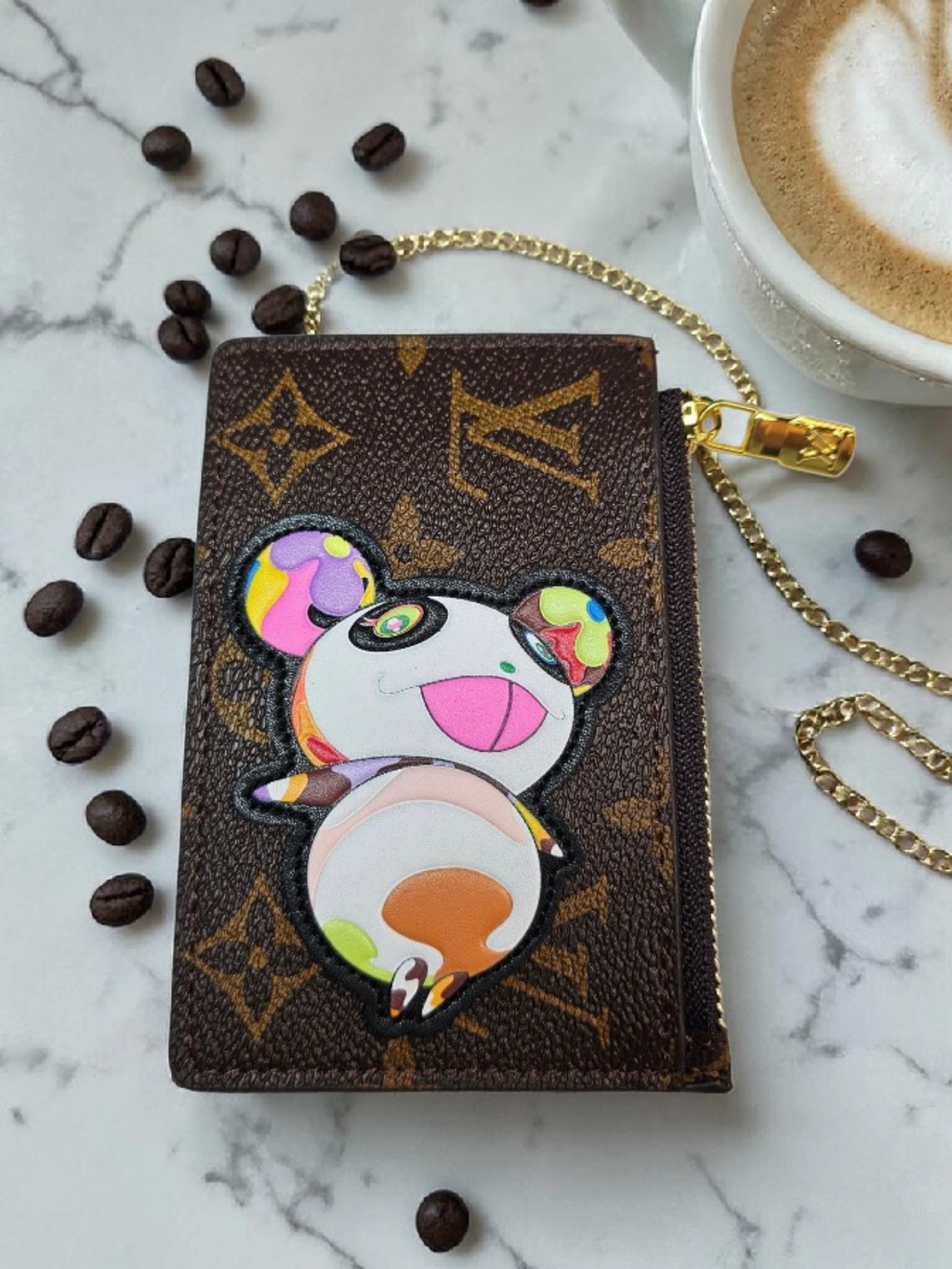 Louis Logo Coin purse with Panda
