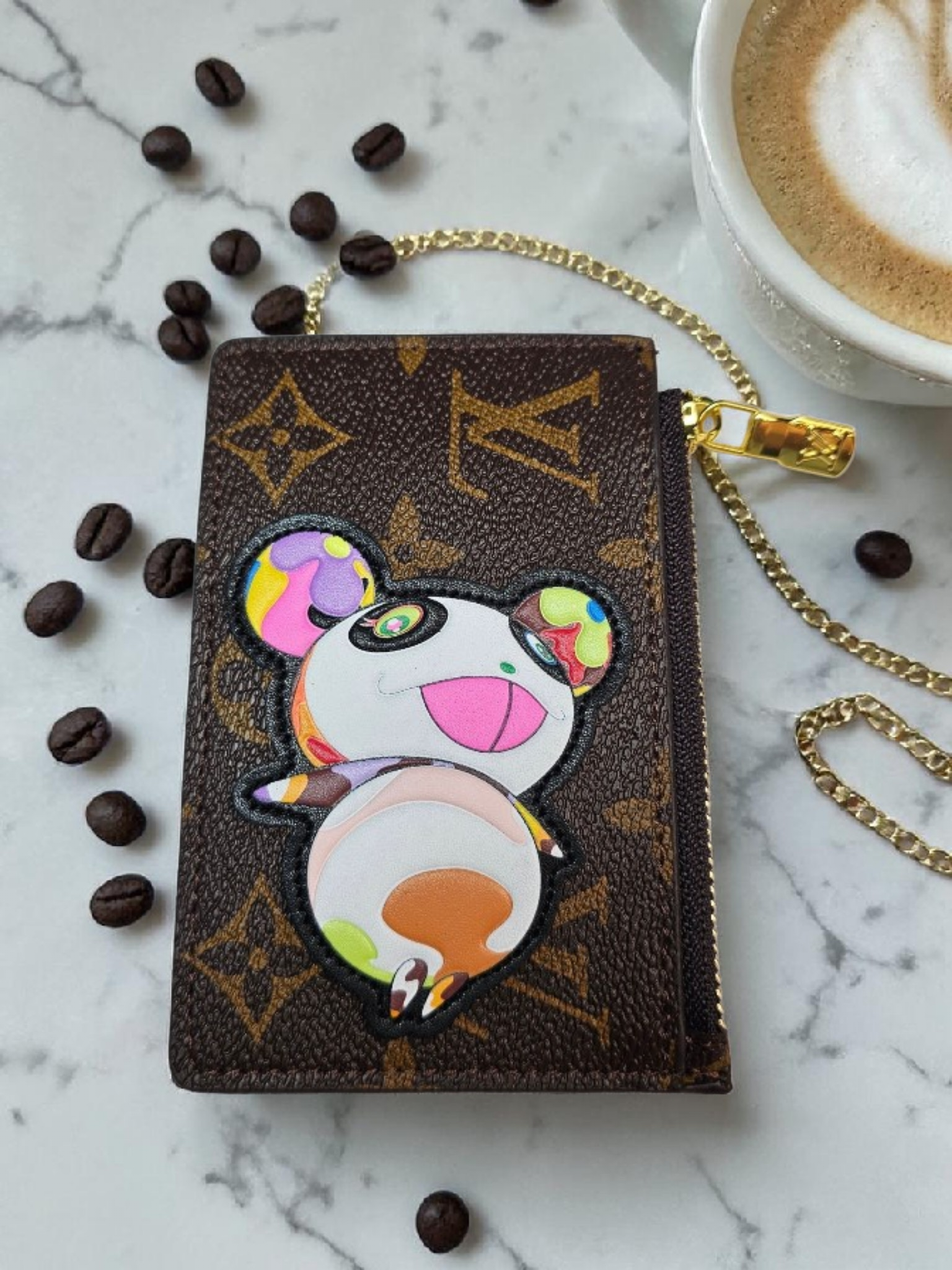 Louis Logo Coin purse with Panda
