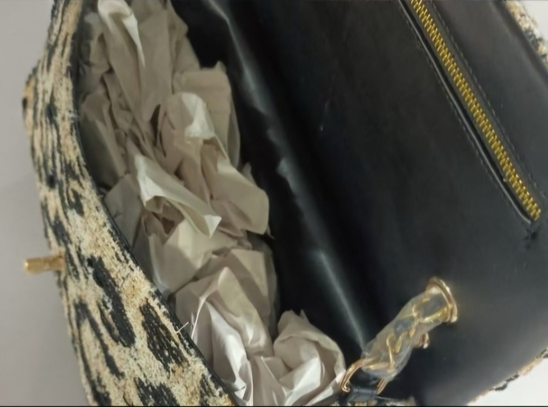 Leopard print Gold Logo Flap Bag