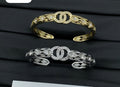 22K Gold/Silver Plated C Logo Cuff Bracelet