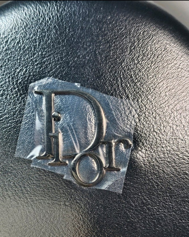 Dior Beautè Silver Round small Makeup Case NIB